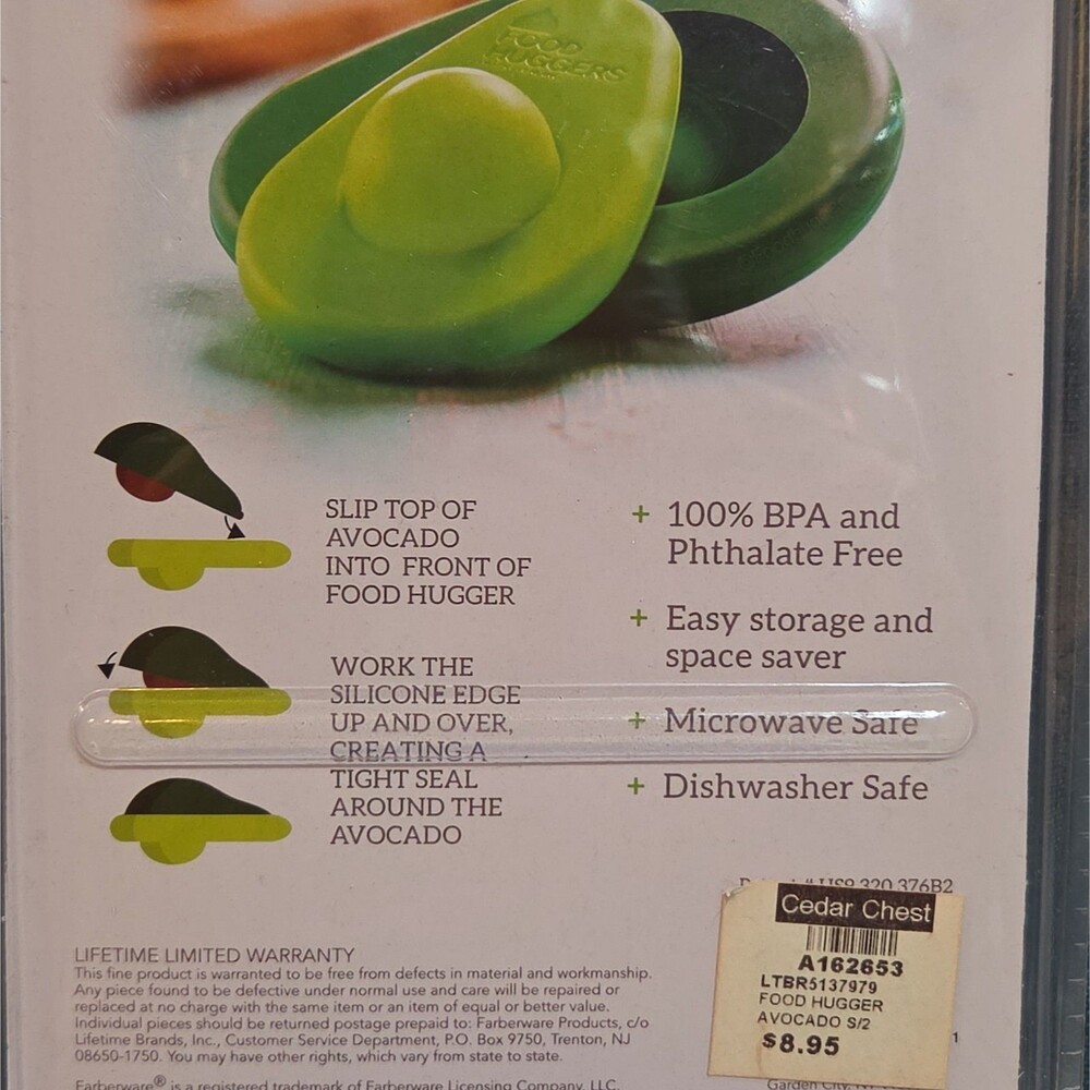 Farberware Food Huggers Silicone Avocado Saver 2-Pack BPA-Free - Picture 8 of 16